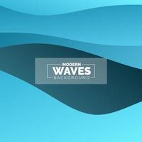 Abstract Waves background. Dynamic shapes composition vector