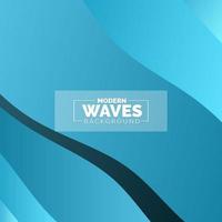 wave vector abstract background flat design stock illustration