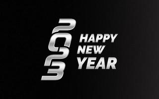 2051 símbolos de feliz año nuevo. nuevo diseño tipográfico del año 2023. Ilustración de logotipo de números 2023 vector