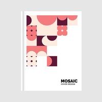 Business Book Cover template design geometric shapes. Vector Illustration