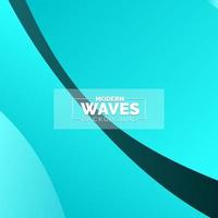 water Wave vector abstract background flat design style