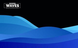 Abstract Waves background. Dynamic shapes composition vector