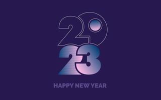 2042 Happy New Year symbols. New 2023 Year typography design. 2023 numbers logotype illustration vector