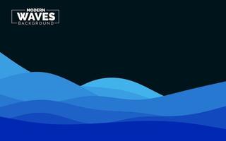 Abstract Waves background. Dynamic shapes composition vector