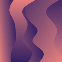 Abstract Red Waves background. Dynamic shapes composition vector