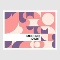 Flat mosaic Banner template Design vector