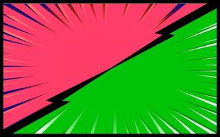 Pink and Green comic background Retro vector