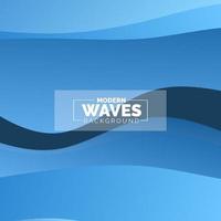 water Wave vector abstract background flat design style