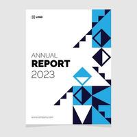 Annual report 2023 business brochure flyer vector