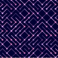 Technology Vector seamless pattern. Geometric striped ornament. Monochrome linear background