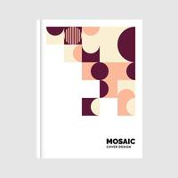 Geometric business Mosaic Book Dover. Vector Illustration
