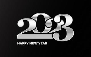 New 2023 Year typography design. 2023 numbers logotype illustration vector