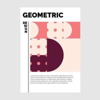 Business brochure template design geometric shapes Vector