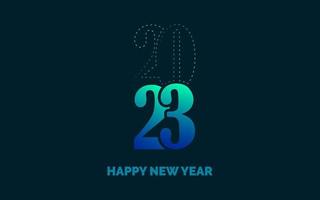 2034 Design Happy New Year. New Year 2023 logo design for brochure design. card. banner. Christmas decor 2023 vector