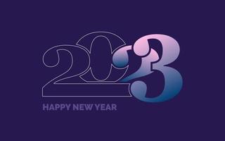 2043 Happy New Year symbols. New 2023 Year typography design. 2023 numbers logotype illustration vector