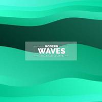 water Wave vector abstract background flat design style