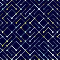 Technology Vector seamless pattern. Geometric striped ornament. Monochrome linear background