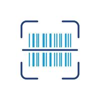 Scan Bar Code Label Line Icon. Barcode Tag Scanner Color Linear Pictogram. Product Information Identification Outline Icon. Digital Scanning Technology. Editable Stroke. Isolated Vector Illustration.