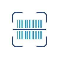 Scan Bar Code Label Line Icon. Barcode Tag Scanner Color Linear Pictogram. Product Information Identification Outline Icon. Digital Scanning Technology. Editable Stroke. Isolated Vector Illustration.