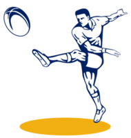 jugador de rugby pateando dibujo png