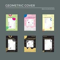 geometric cover design vector