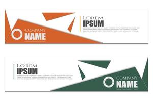 simple banner post template vector