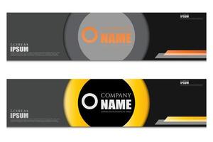 simple banner post template vector