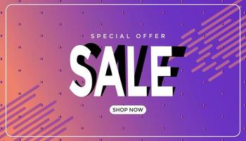 sale banner design vector