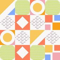 geometría minimalista con formas simples. diseñar patrones vectoriales abstractos para banners web, presentaciones comerciales, paquetes de marca, telas impresas, papeles pintados vector
