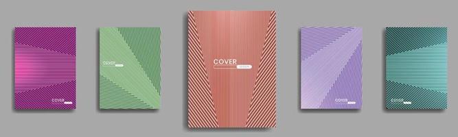 Simple Modern Cover Template Design. Collection of Minimal Geometric patterns for Presentations, Magazines, Flyers, Annual Reports, Posters and Business Cards. vector