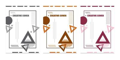 Modern book cover design vector