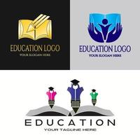 logotipo o icono de educación para aplicaciones o sitios web vector