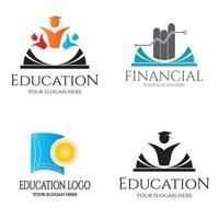 logotipo o icono de educación para aplicaciones o sitios web vector