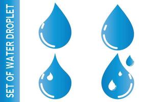 water droplet icon vector