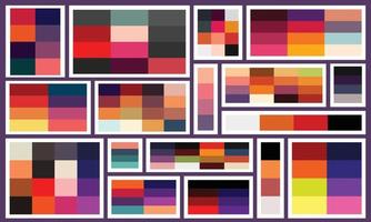 Collection of Halloween colour pallet, Halloween color vector