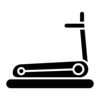 Treadmill Glyph Icon vector