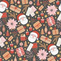 Seamless pattern for New Year and Christmas. vector