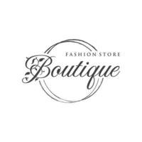 Women fashion logo template with clothes hanger, luxury clothes.Logo for business,boutique,fashion shop,model,shopping and beauty. vector