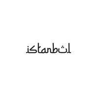 Istanbul logo or wordmark design vector