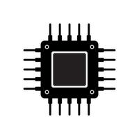 Processor, CPU icon vector. Central Processing Unit sign symbol vector