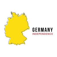 Outline Map of Germany Vector Design Template.