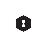 Keyhole logo or icon design vector