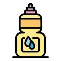 Softener dropper icon color outline vector