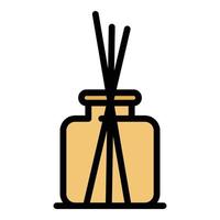 Home freshener diffuser icon color outline vector