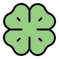 Clover patrick icon color outline vector