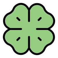 Clover patrick icon color outline vector