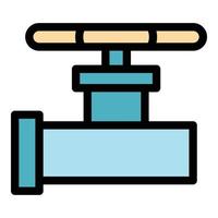 Pipe detail icon color outline vector