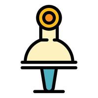 Customer web camera icon color outline vector