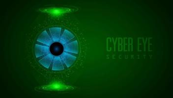 Modern Cybersecurity Technology Background with Eye vector