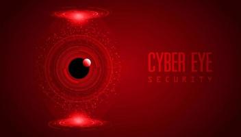 Modern Cybersecurity Technology Background with Eye vector